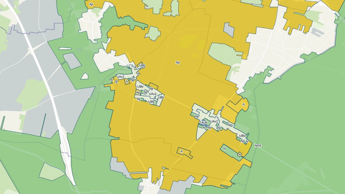 Aperçu cartographique de Saint-Martin-en-Bière, centré sur la commune