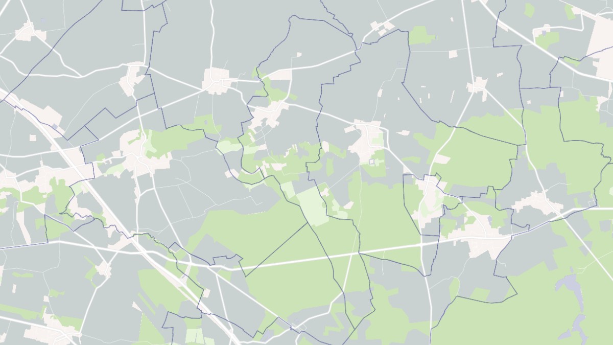 Aperçu cartographique de Saint-Méry, centré sur la commune