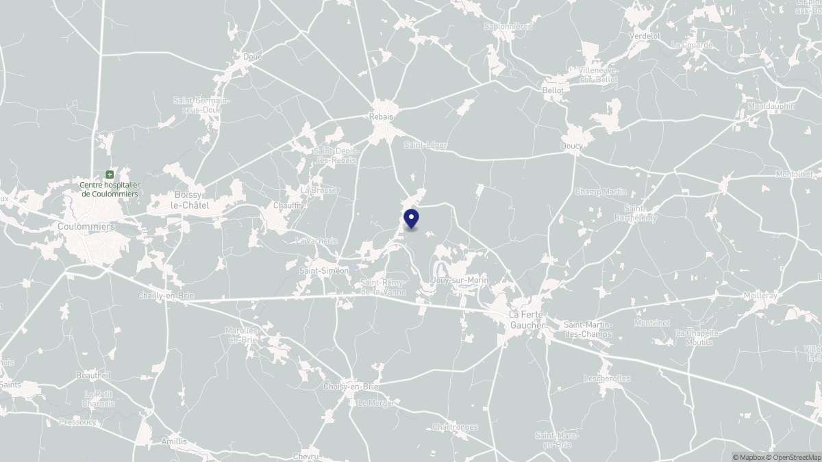 Aperçu cartographique de Saint-Rémy-de-la-Vanne, centré sur la commune