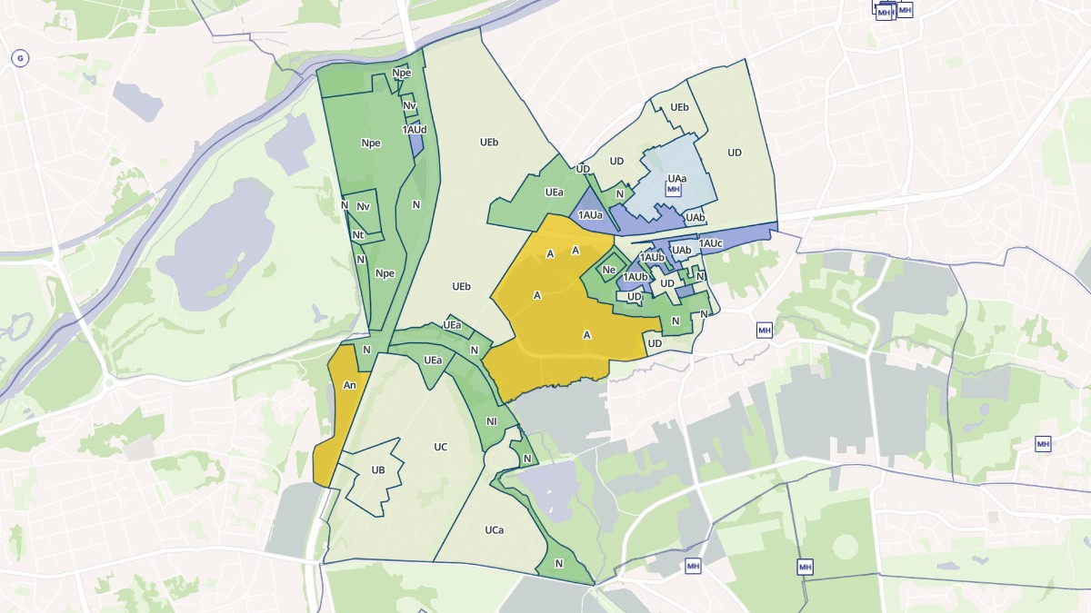 Aperçu cartographique de Saint-Thibault-des-Vignes, centré sur la commune
