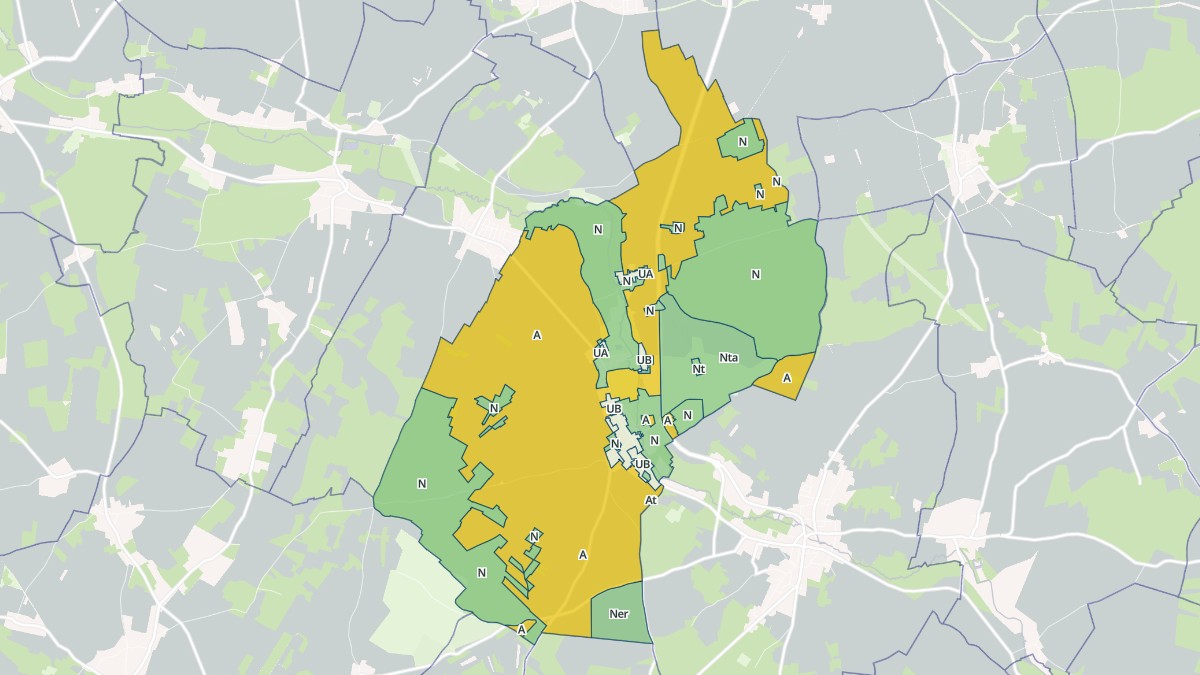 Aperçu cartographique de Thoury-Férottes, centré sur la commune