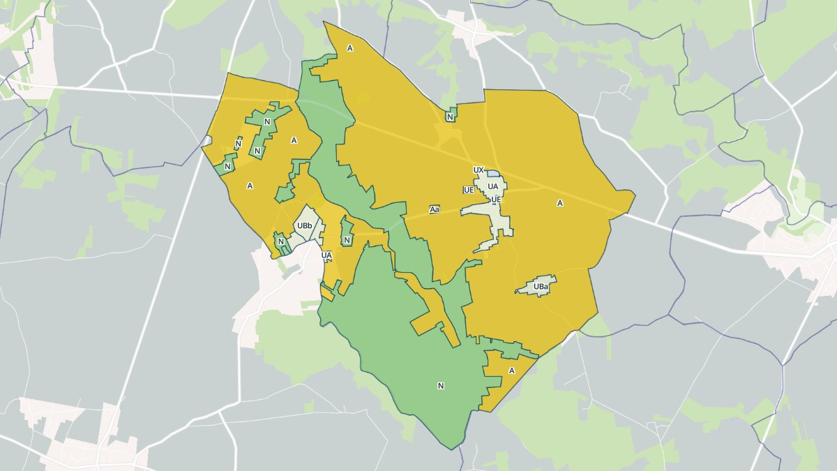 Aperçu cartographique de Villebéon, centré sur la commune