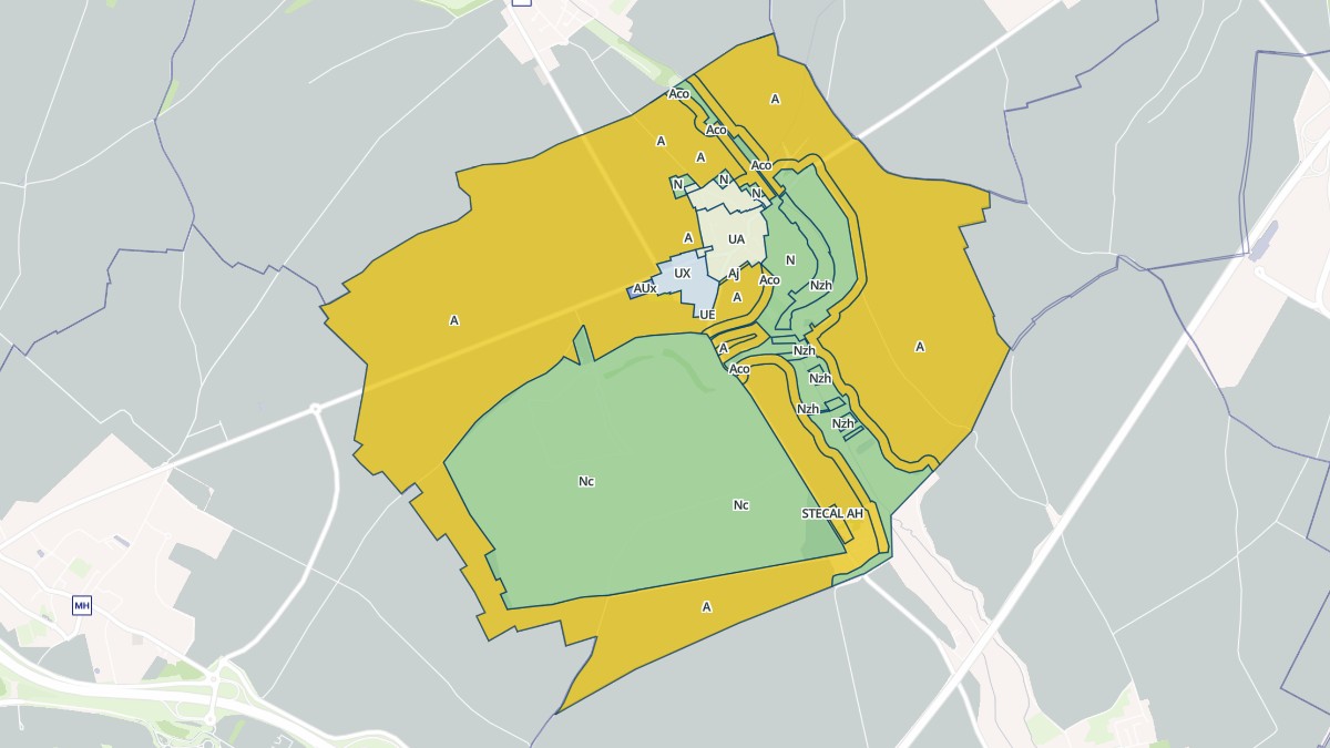 Aperçu cartographique de Villeneuve-sous-Dammartin, centré sur la commune