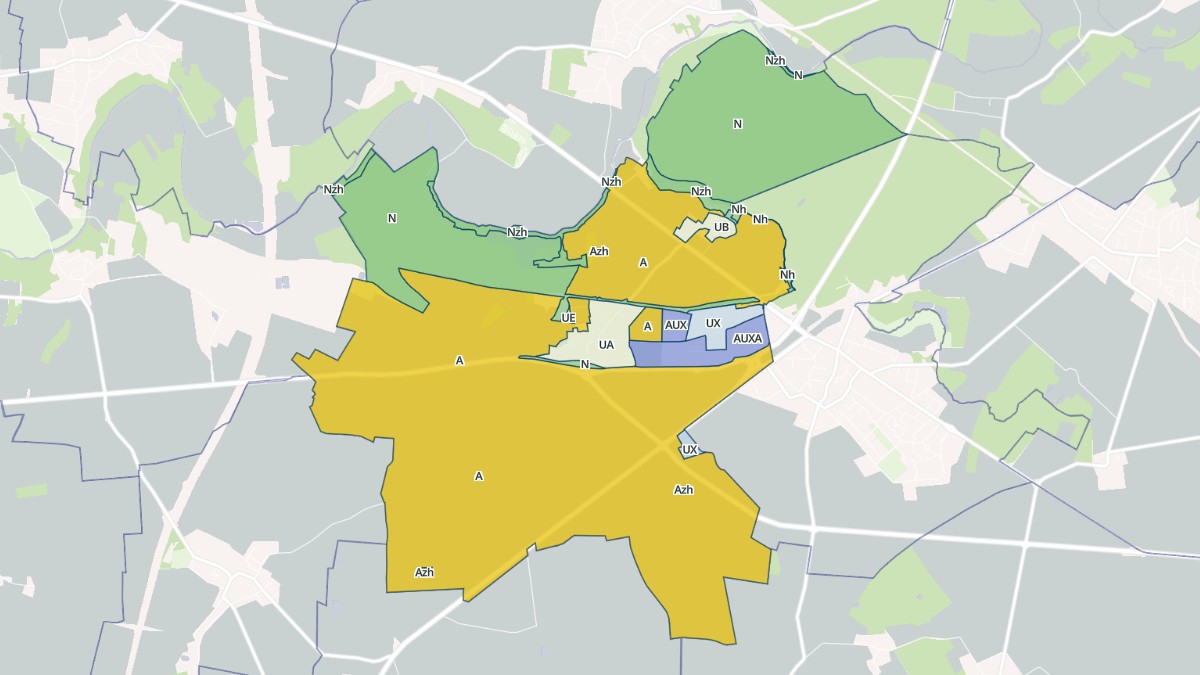 Aperçu cartographique de Yèbles, centré sur la commune