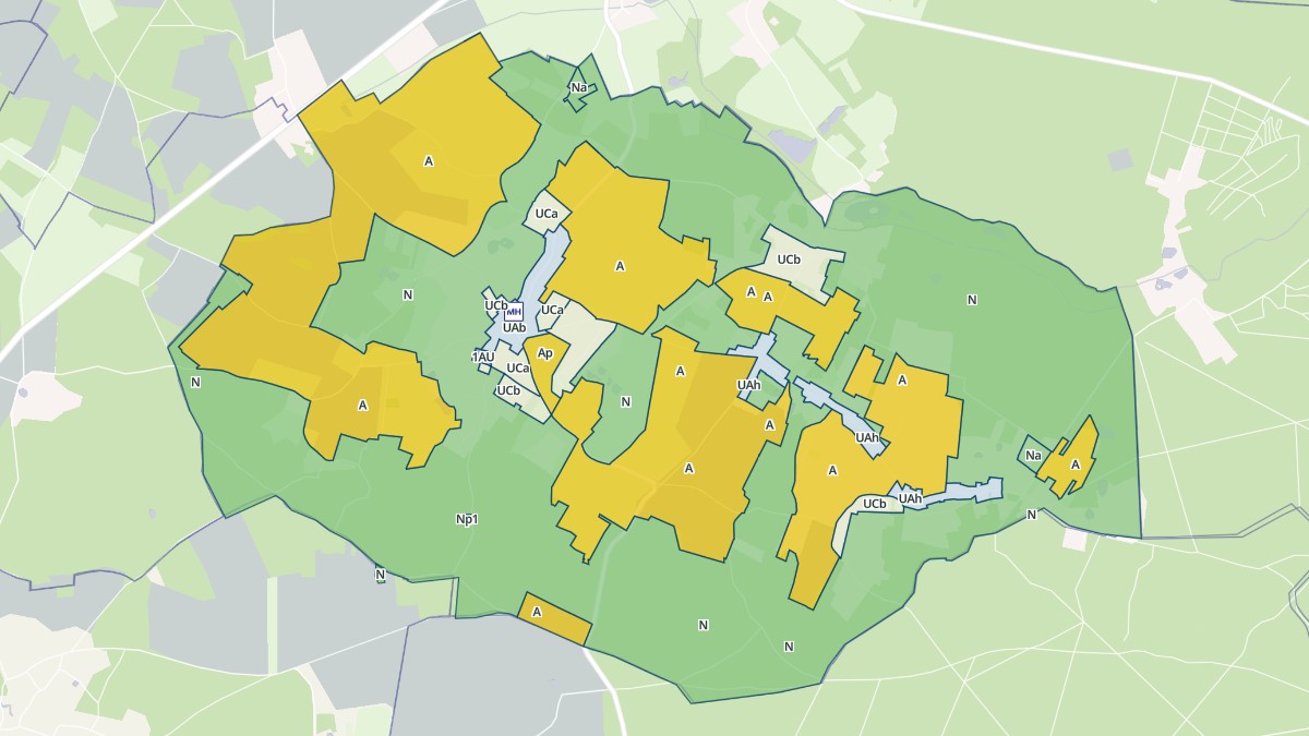 Aperçu cartographique de Adainville, centré sur la commune