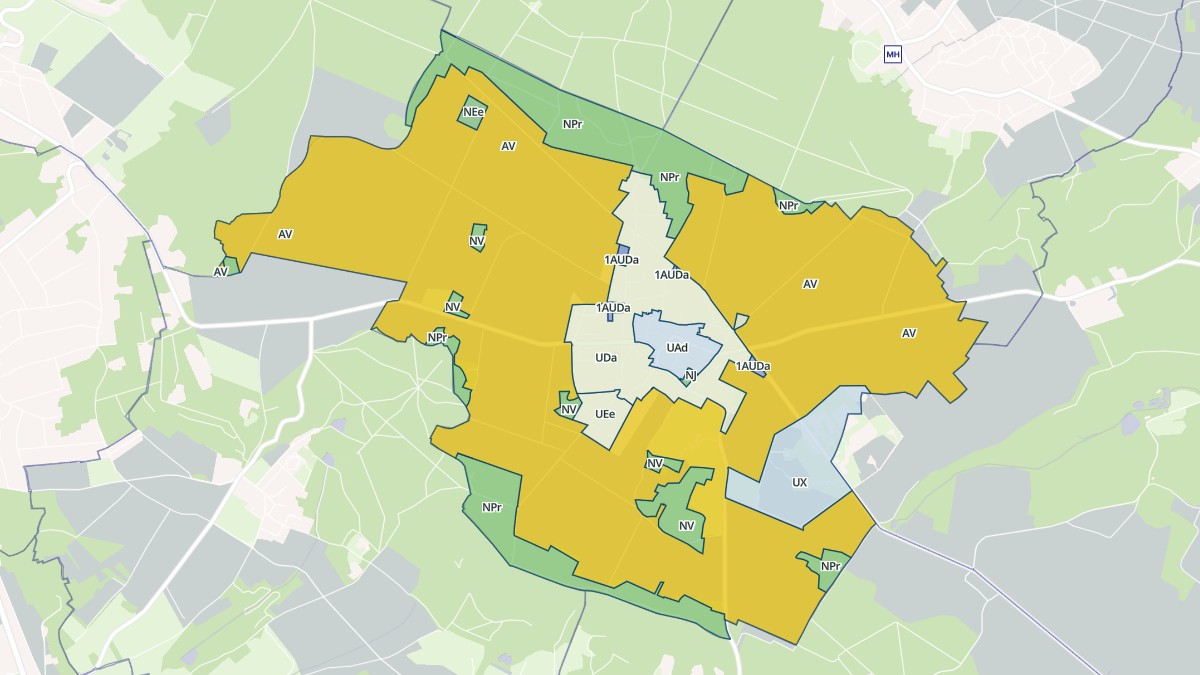 Aperçu cartographique de Les Alluets-le-Roi, centré sur la commune