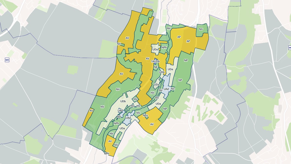 Aperçu cartographique de Auffreville-Brasseuil, centré sur la commune