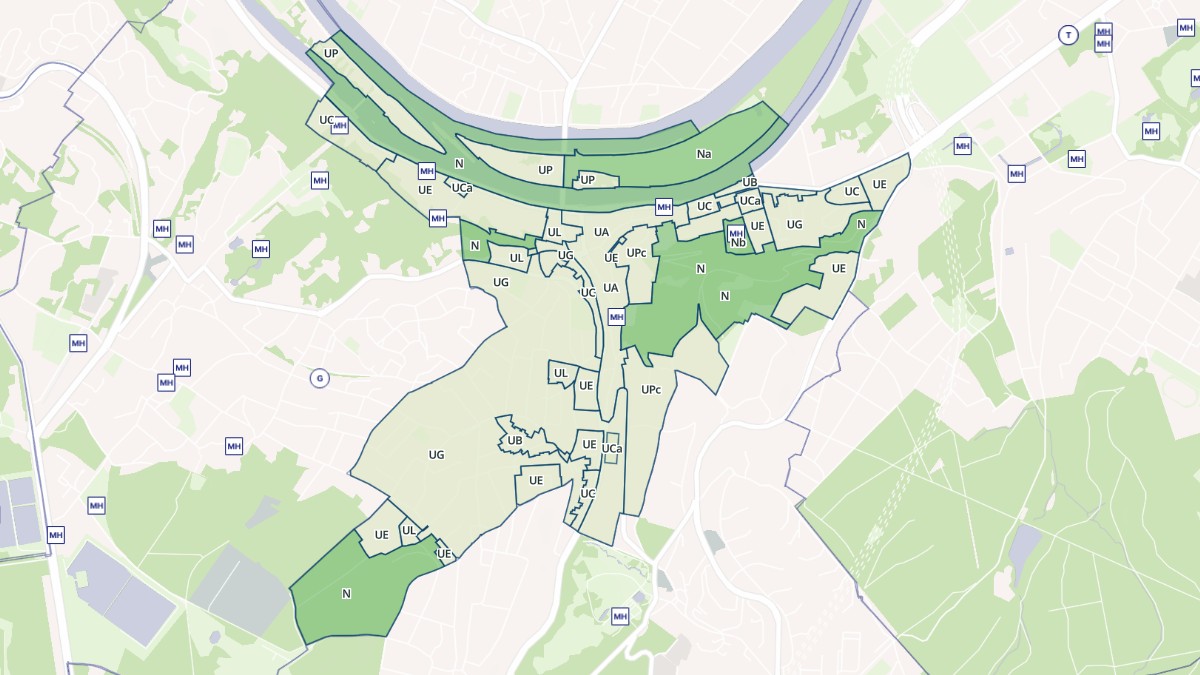 Aperçu cartographique de Bougival, centré sur la commune
