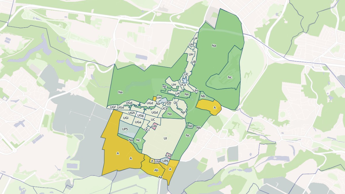 Aperçu cartographique de Buc, centré sur la commune