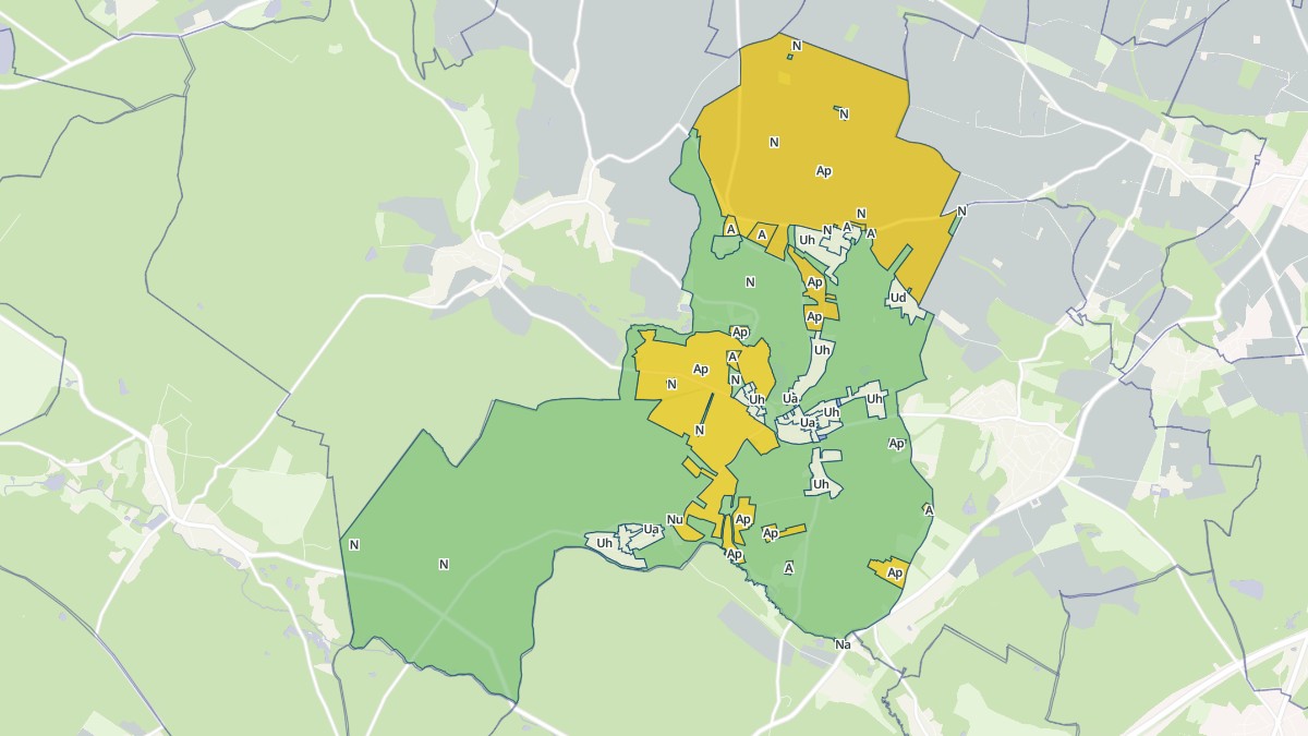 Aperçu cartographique de Bullion, centré sur la commune