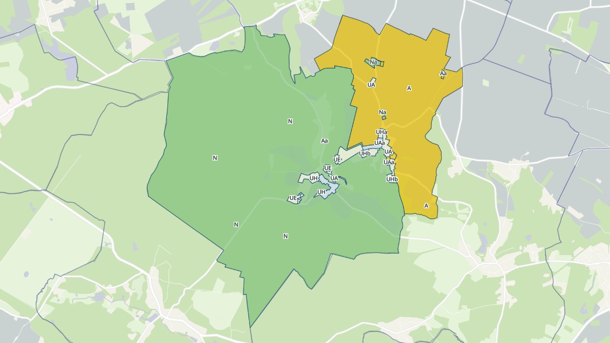 Aperçu cartographique de La Celle-les-Bordes, centré sur la commune