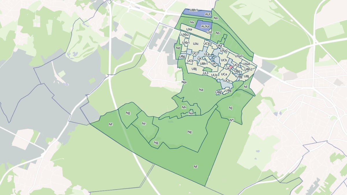 Aperçu cartographique de Chambourcy, centré sur la commune