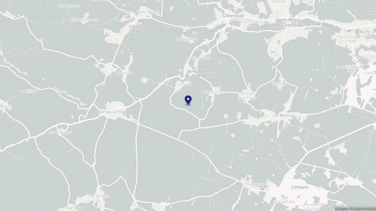 Aperçu cartographique de Choisel, centré sur la commune