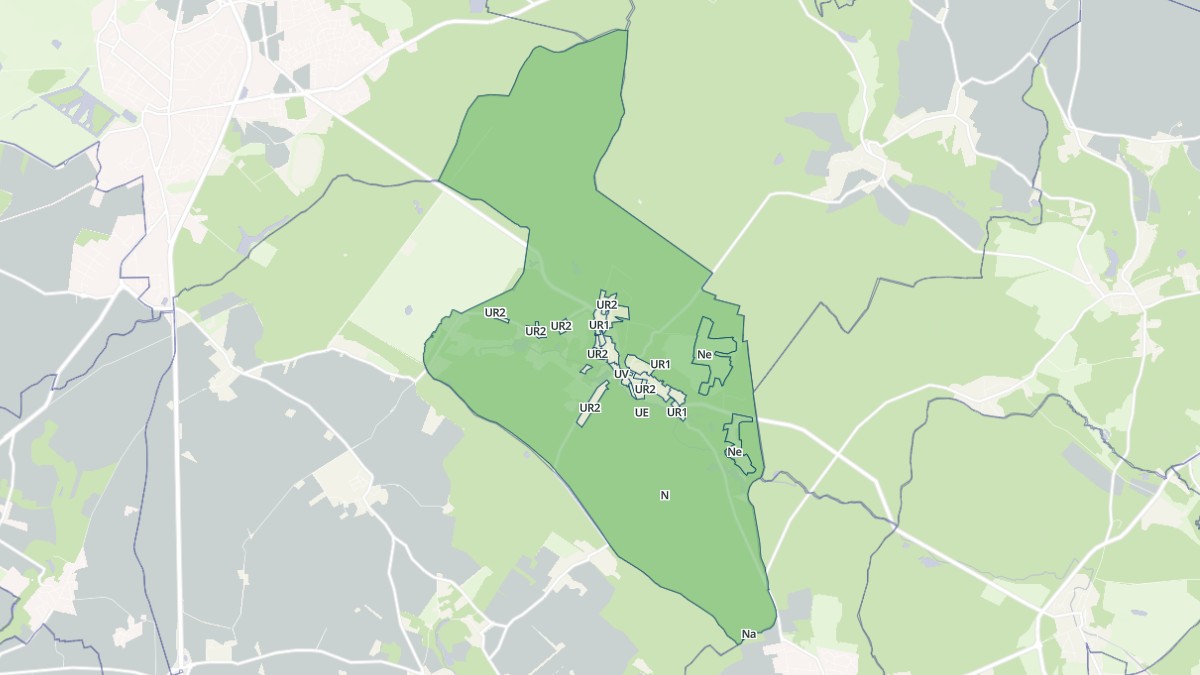 Aperçu cartographique de Clairefontaine-en-Yvelines, centré sur la commune