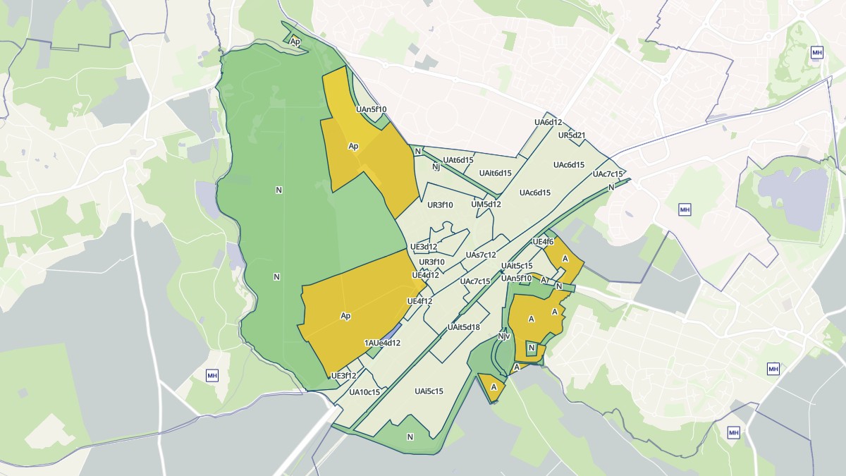 Aperçu cartographique de Coignières, centré sur la commune