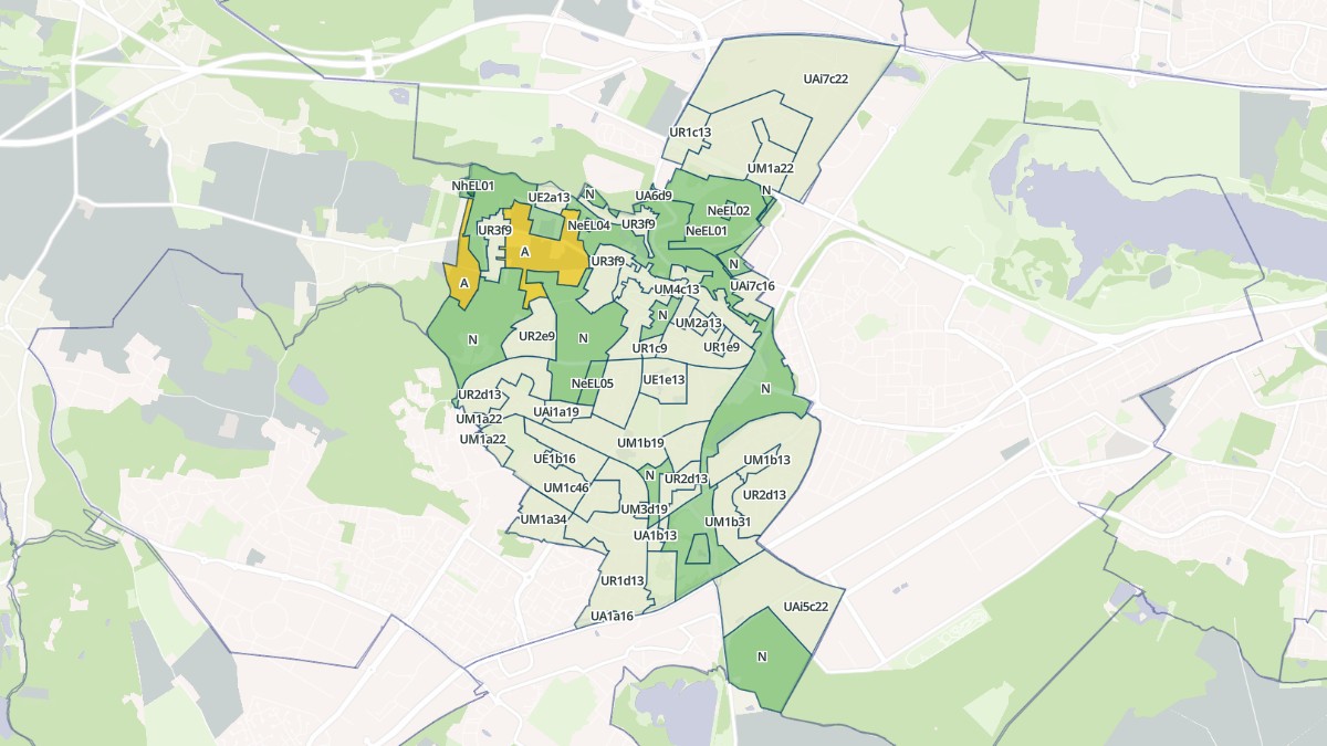 Aperçu cartographique de Élancourt, centré sur la commune