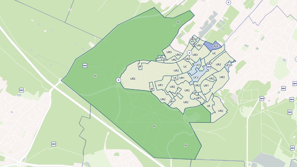 Aperçu cartographique de L'Étang-la-Ville, centré sur la commune