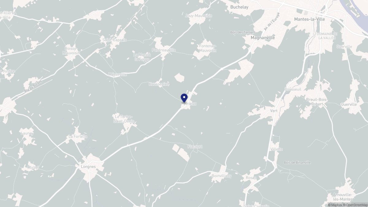 Aperçu cartographique de Favrieux, centré sur la commune