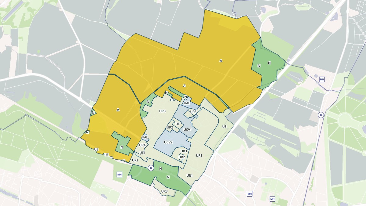 Aperçu cartographique de Fontenay-le-Fleury, centré sur la commune