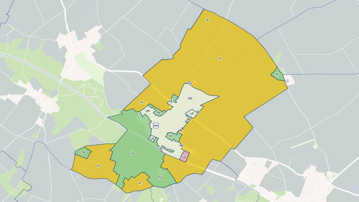 Aperçu cartographique de Goupillières, centré sur la commune