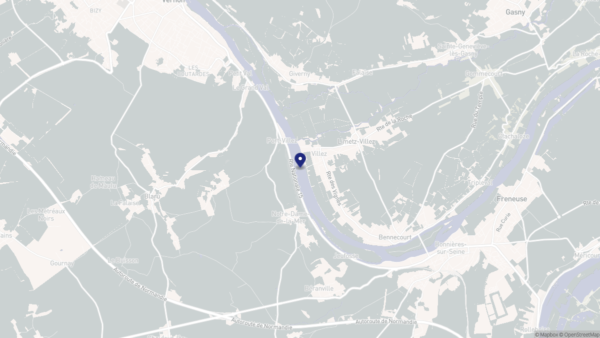 Aperçu cartographique de Notre-Dame-de-la-Mer, centré sur la commune