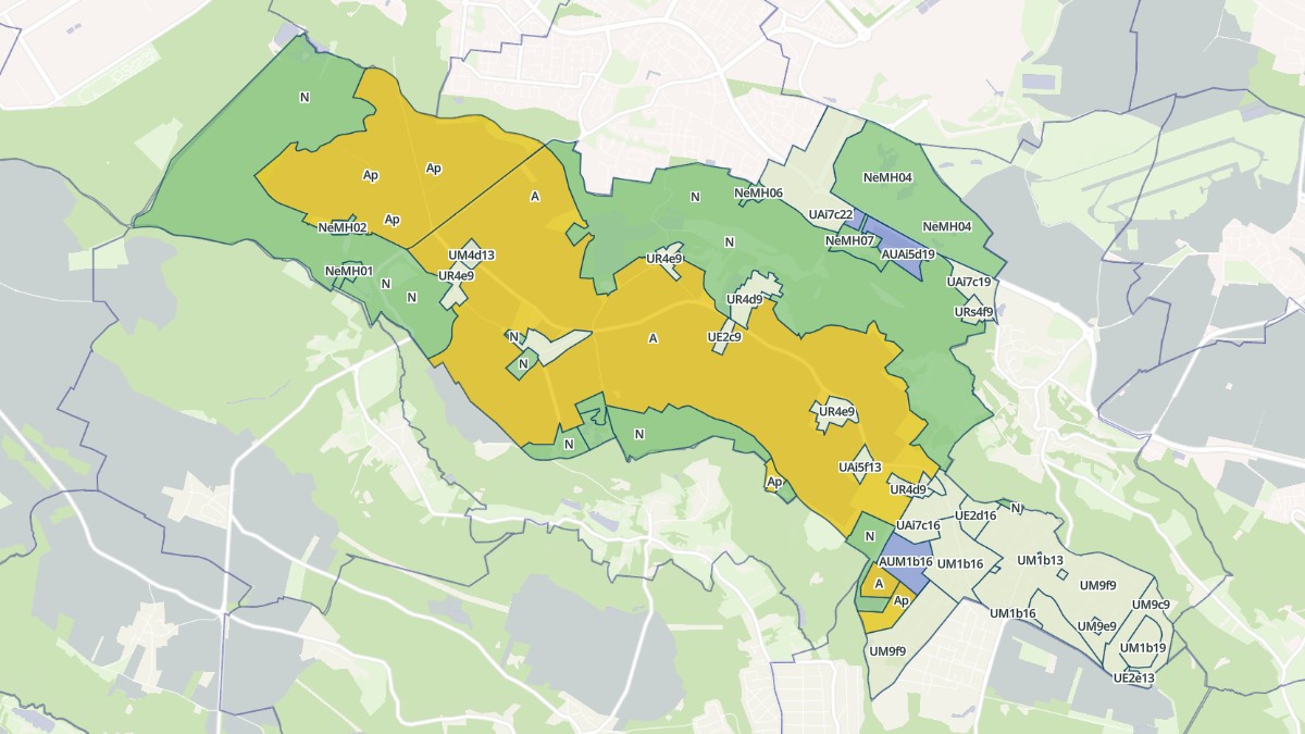 Aperçu cartographique de Magny-les-Hameaux, centré sur la commune