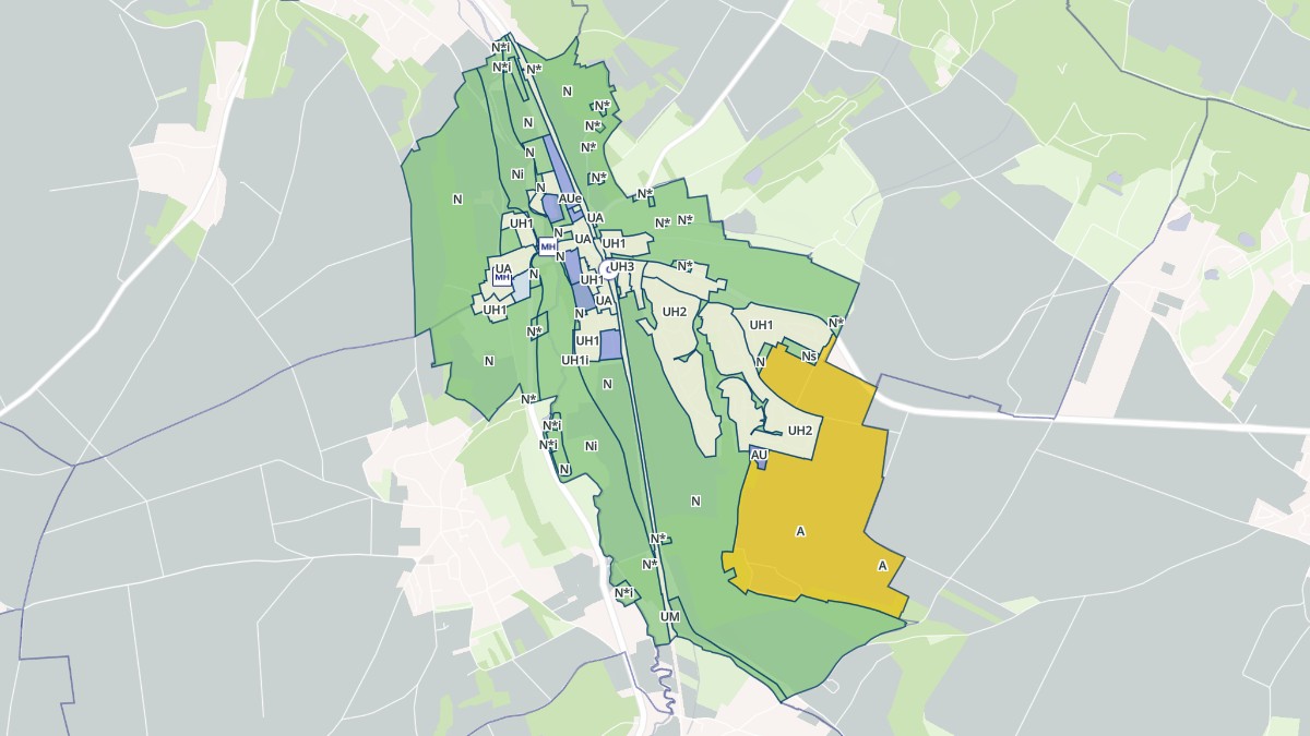 Aperçu cartographique de Mareil-sur-Mauldre, centré sur la commune