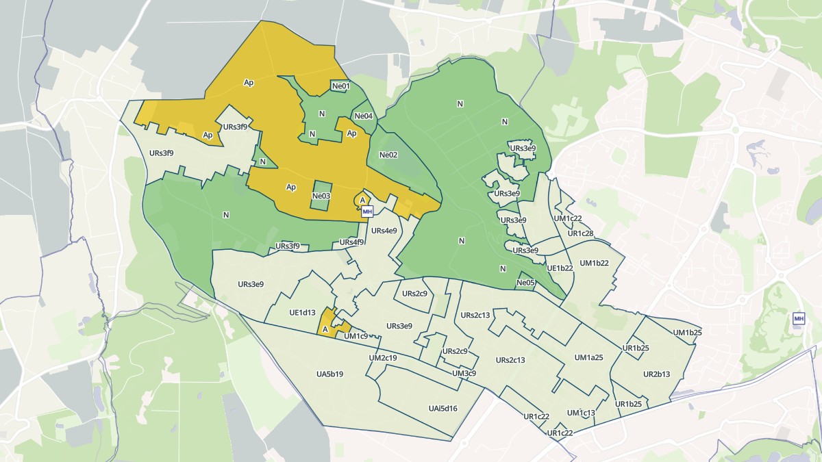 Aperçu cartographique de Maurepas, centré sur la commune