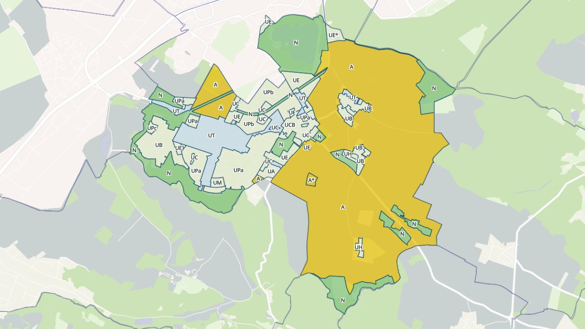 Aperçu cartographique de Le Mesnil-Saint-Denis, centré sur la commune