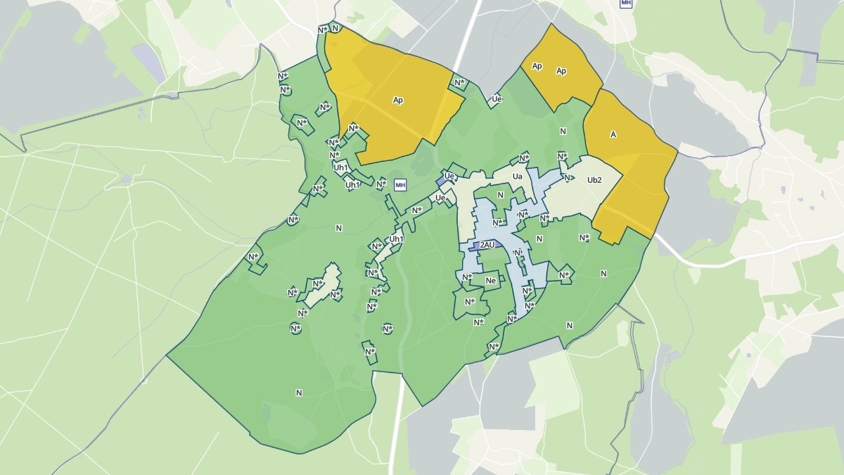 Aperçu cartographique de Les Mesnuls, centré sur la commune