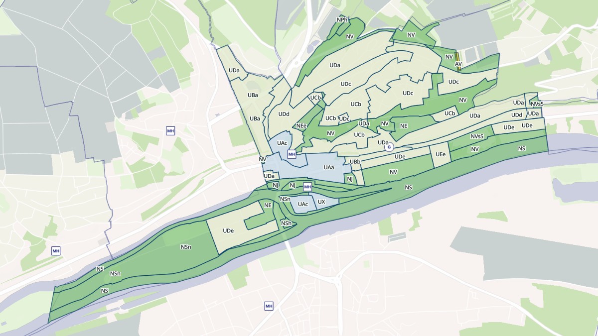 Aperçu cartographique de Meulan-en-Yvelines, centré sur la commune