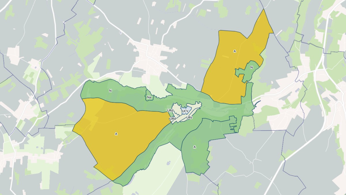 Aperçu cartographique de Montchauvet, centré sur la commune