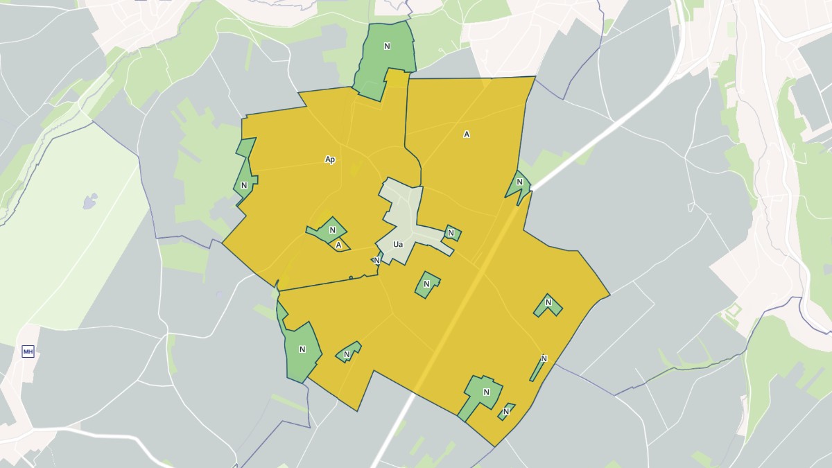 Aperçu cartographique de Mulcent, centré sur la commune