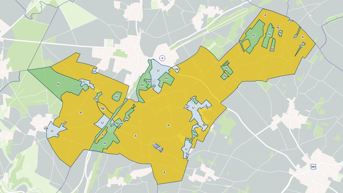 Aperçu cartographique de Neauphlette, centré sur la commune