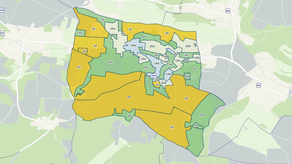 Aperçu cartographique de Oinville-sur-Montcient, centré sur la commune