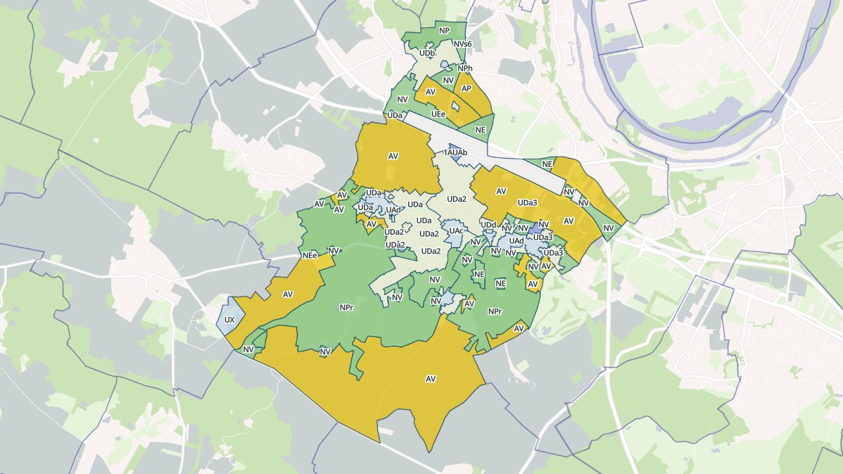 Aperçu cartographique de Orgeval, centré sur la commune