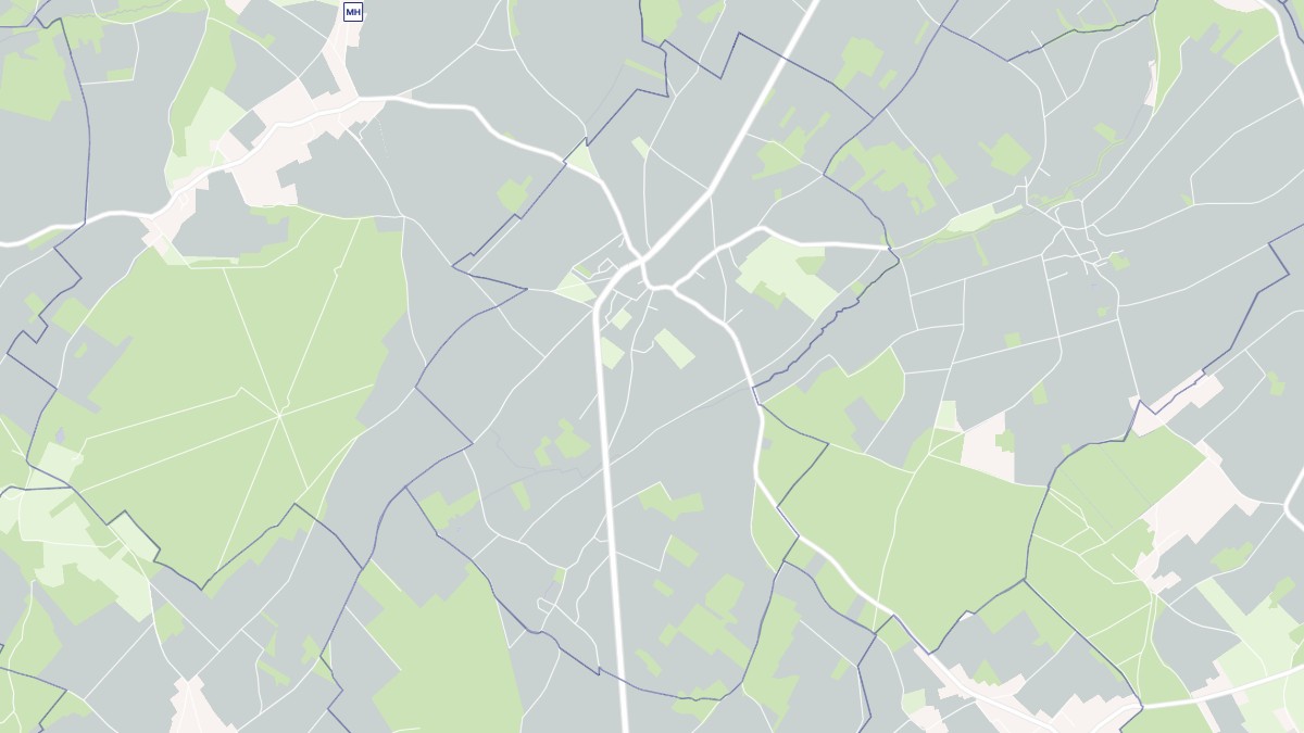 Aperçu cartographique de Orvilliers, centré sur la commune
