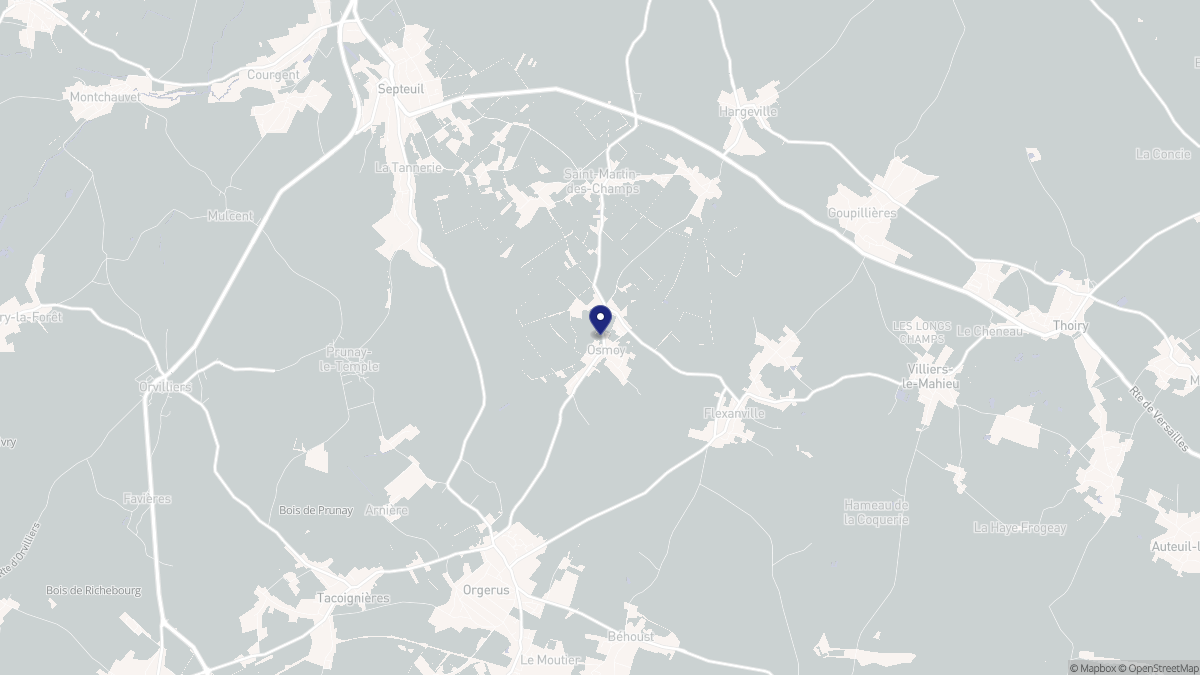 Aperçu cartographique de Osmoy, centré sur la commune