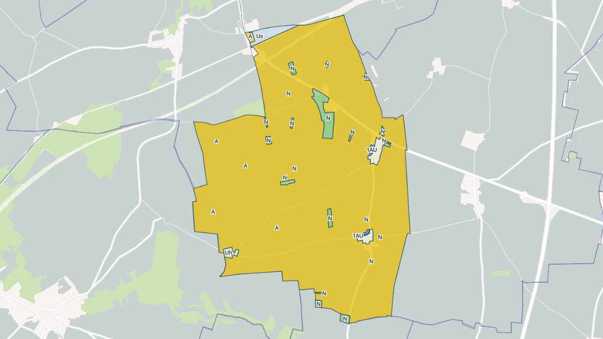Aperçu cartographique de Paray-Douaville, centré sur la commune