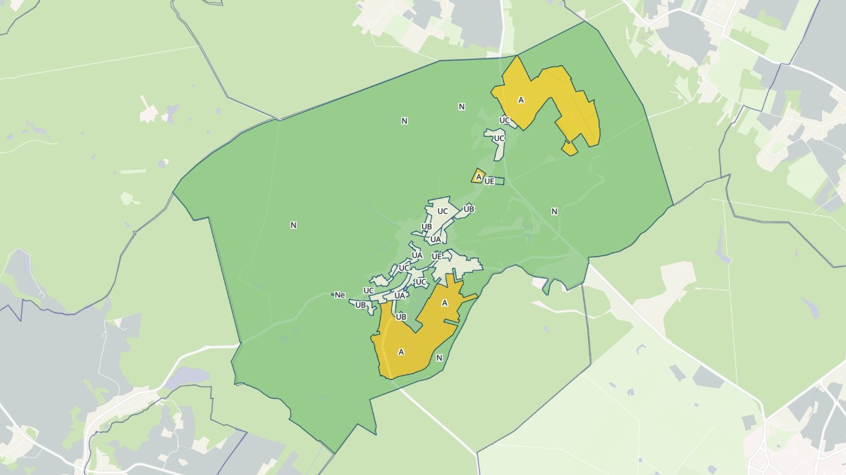 Aperçu cartographique de Poigny-la-Forêt, centré sur la commune