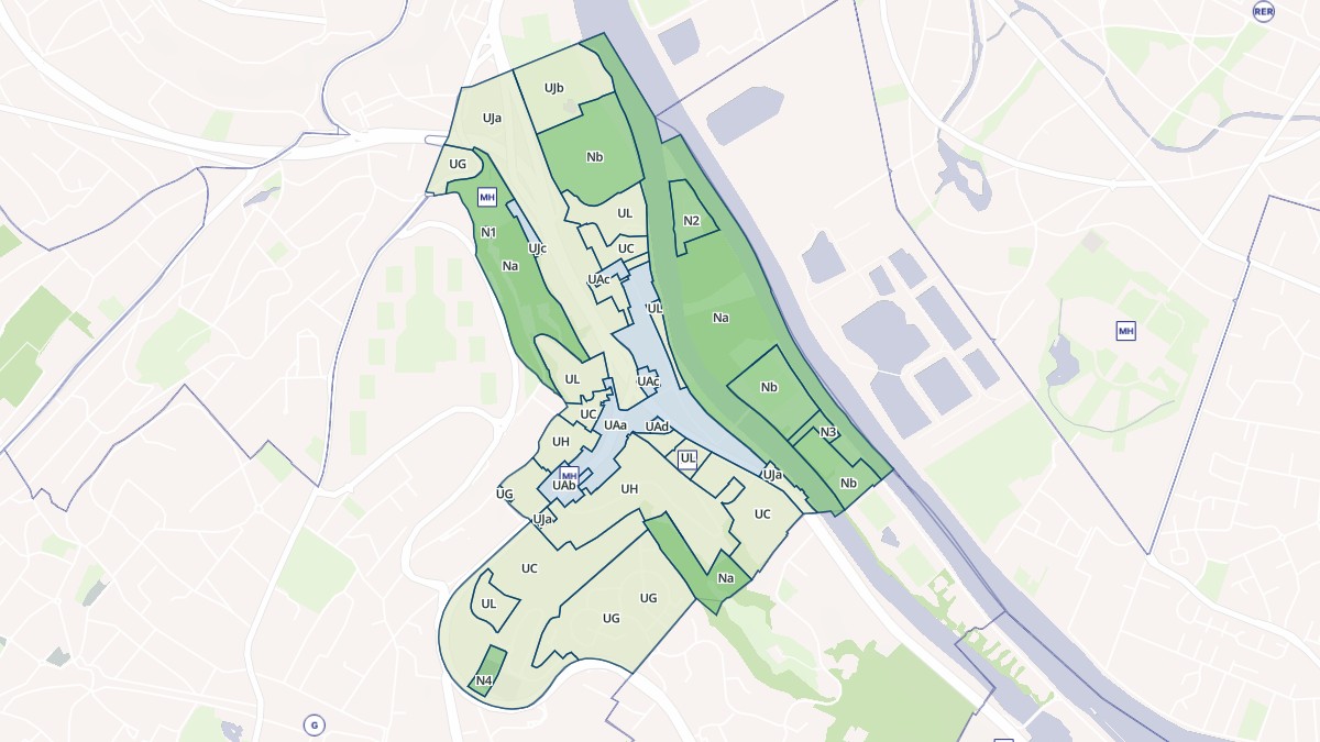 Aperçu cartographique de Le Port-Marly, centré sur la commune