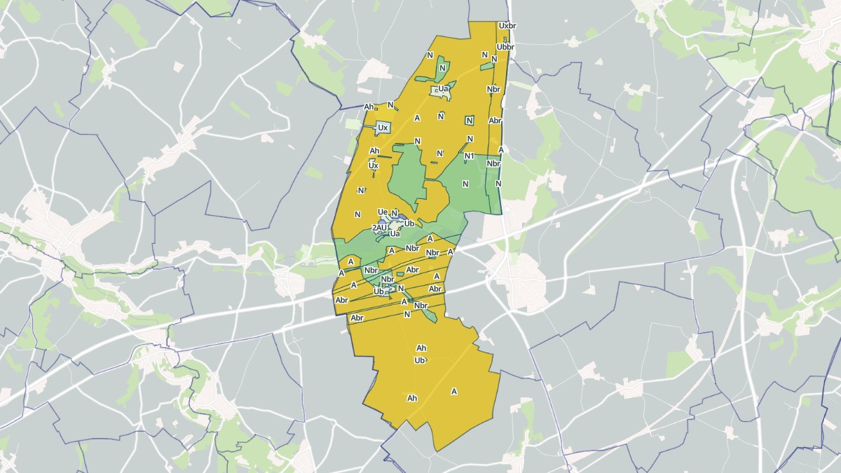 Aperçu cartographique de Prunay-en-Yvelines, centré sur la commune