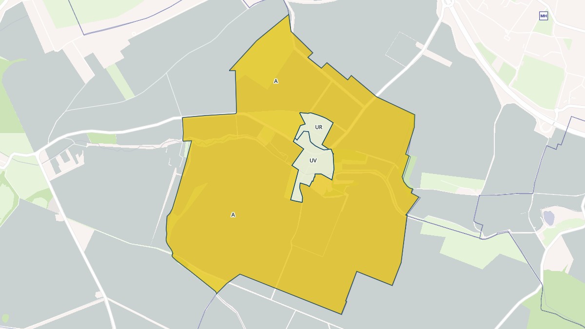 Aperçu cartographique de Rennemoulin, centré sur la commune