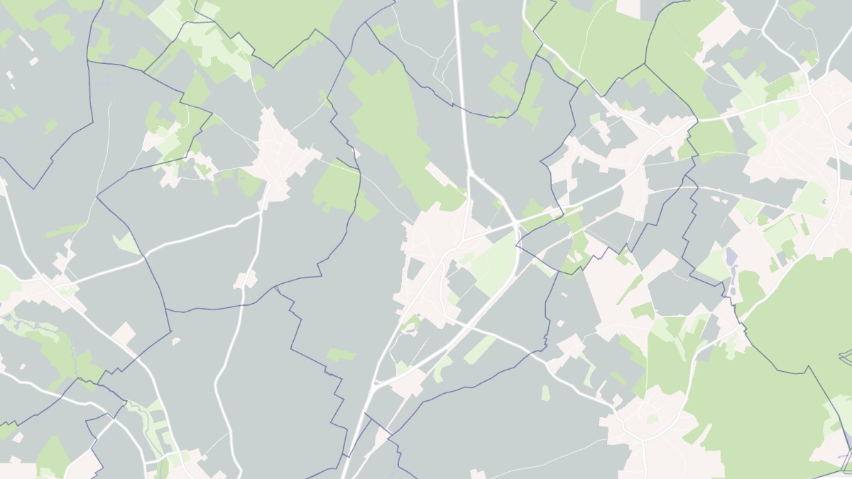Aperçu cartographique de Richebourg, centré sur la commune