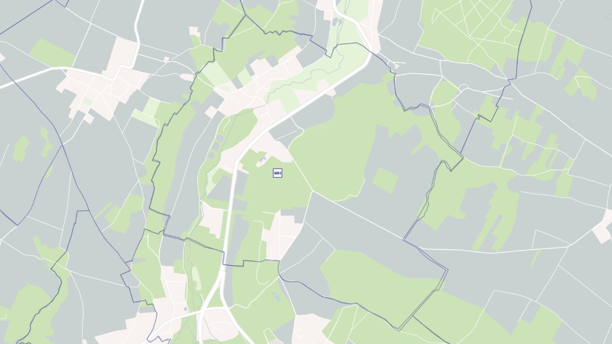Aperçu cartographique de Rosay, centré sur la commune