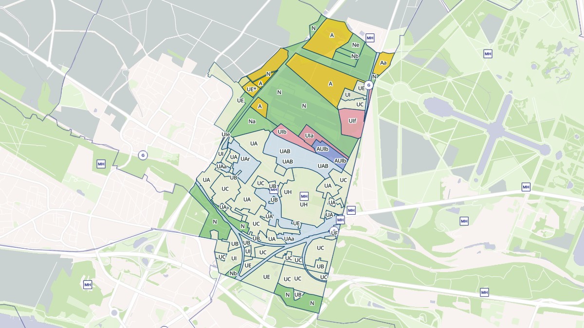 Aperçu cartographique de Saint-Cyr-l'École, centré sur la commune