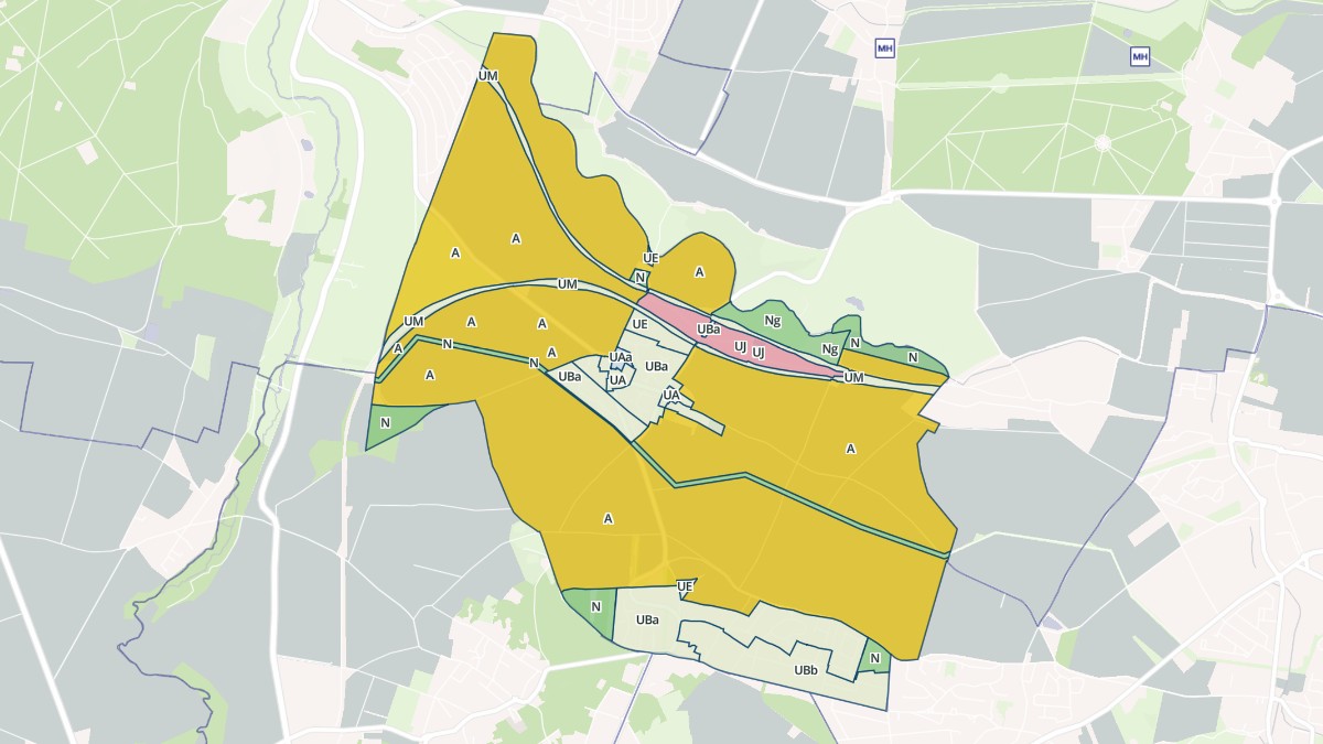 Aperçu cartographique de Saint-Germain-de-la-Grange, centré sur la commune