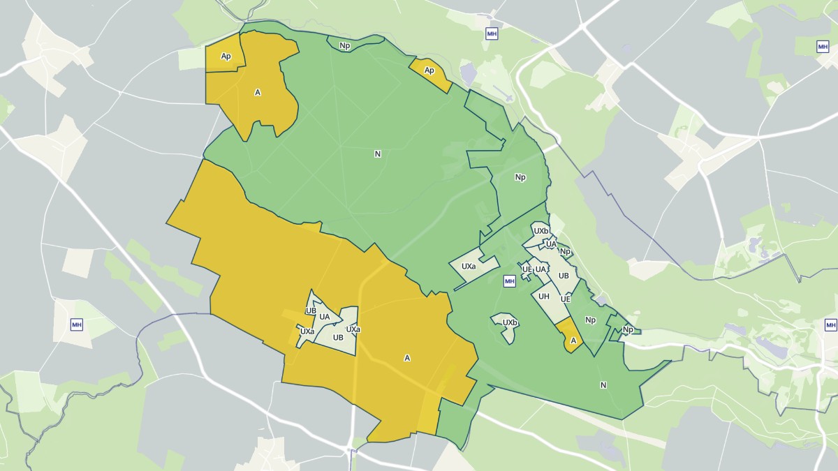 Aperçu cartographique de Saint-Lambert, centré sur la commune