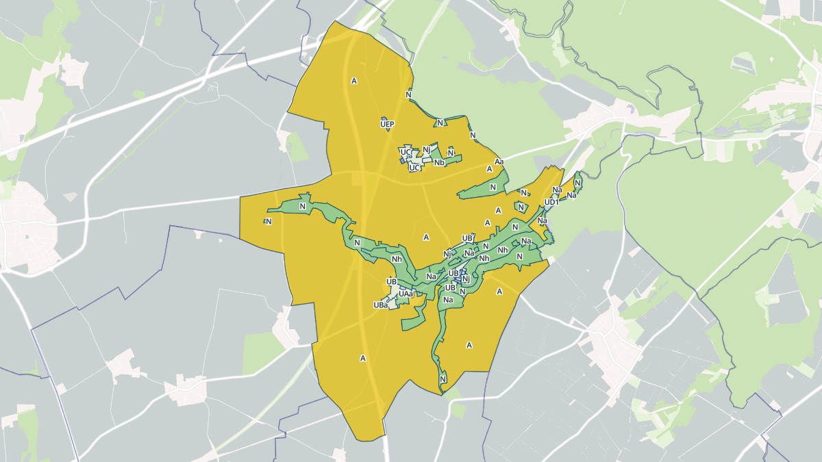 Aperçu cartographique de Saint-Martin-de-Bréthencourt, centré sur la commune