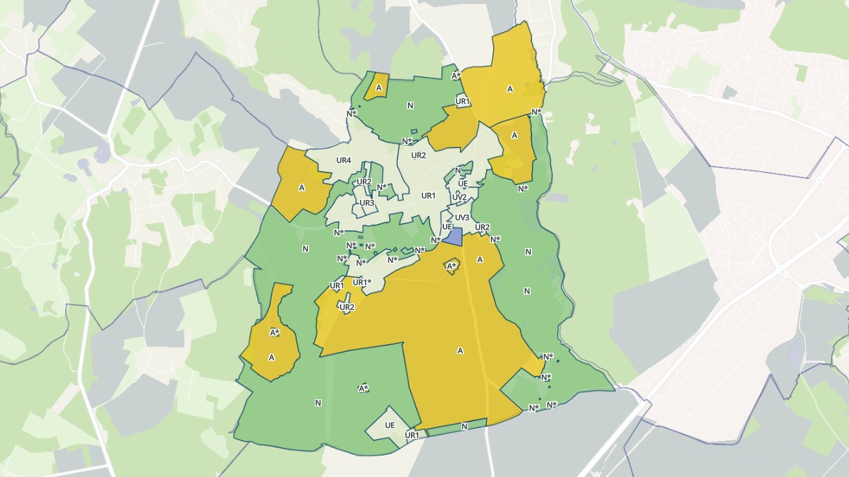 Aperçu cartographique de Saint-Rémy-l'Honoré, centré sur la commune
